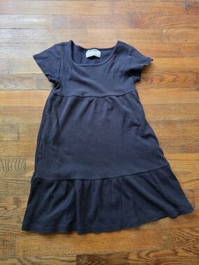 Old Navy Kids' Short Sleeve Ribbed Dress Navy Blue